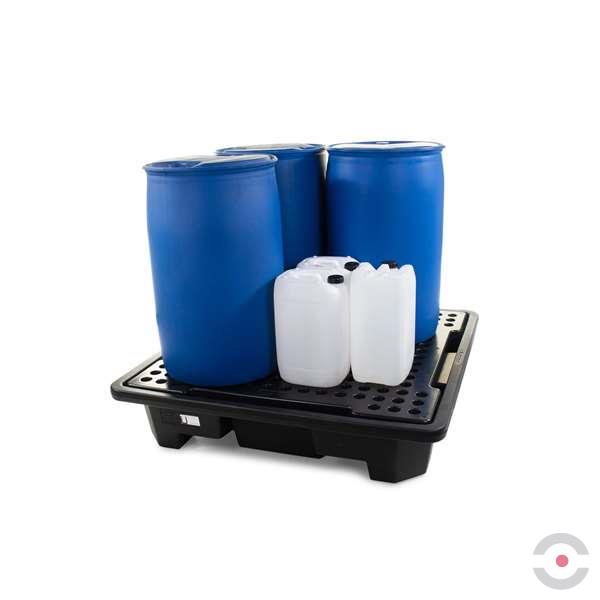 Wanna wychwytowa polietylenowa Topserw 249 l, beczka 4*200 l, stos, kratownica, czarny, MEDIUM