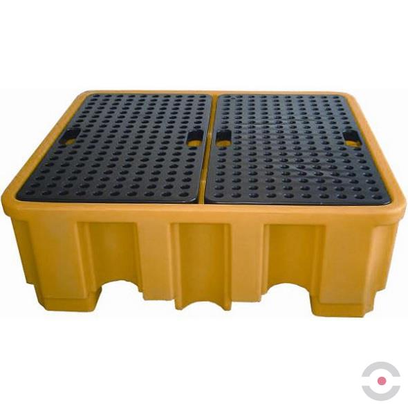 Wanna wychwytowa polietylenowa Topserw 485 l, beczka 4*200 l, kratownica, żółty, MEDIUM