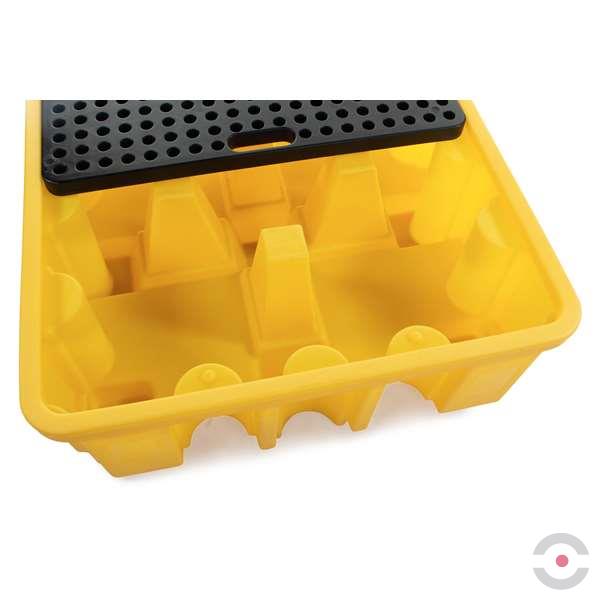 Wanna wychwytowa polietylenowa Topserw 485 l, beczka 4*200 l, kratownica, żółty, MEDIUM