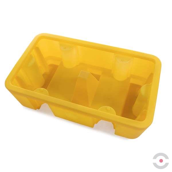 Wanna wychwytowa polietylenowa Topserw 250 l, beczka 2*200 l, kratownica, żółty, MEDIUM