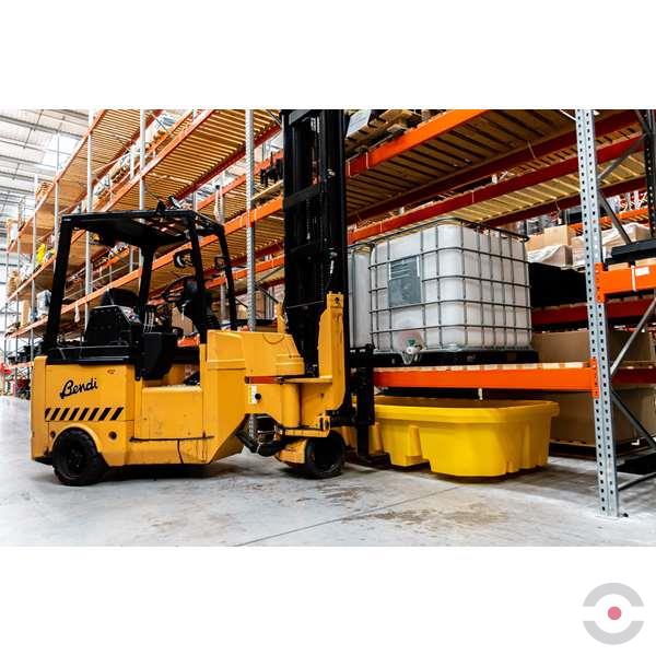 Wanna wychwytowa polietylenowa Topserw 2,7 m, 1100 l, regałowa, bez kratownicy, żółty, MEGA