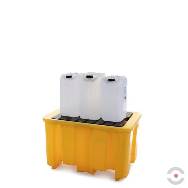 Wanna wychwytowa polietylenowa Topserw 230 l, beczka 1*200 l, kratownica, żółty, MEDIUM
