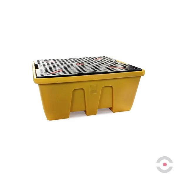 Wanna wychwytowa polietylenowa Topserw 1260 l, IBC 1*1000 l, stos, kratownica, żółty, MEGA