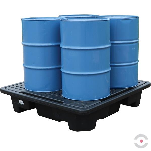 Wanna wychwytowa polietylenowa Topserw 249 l, beczka 4*200 l, stos, kratownica, czarny, MEDIUM