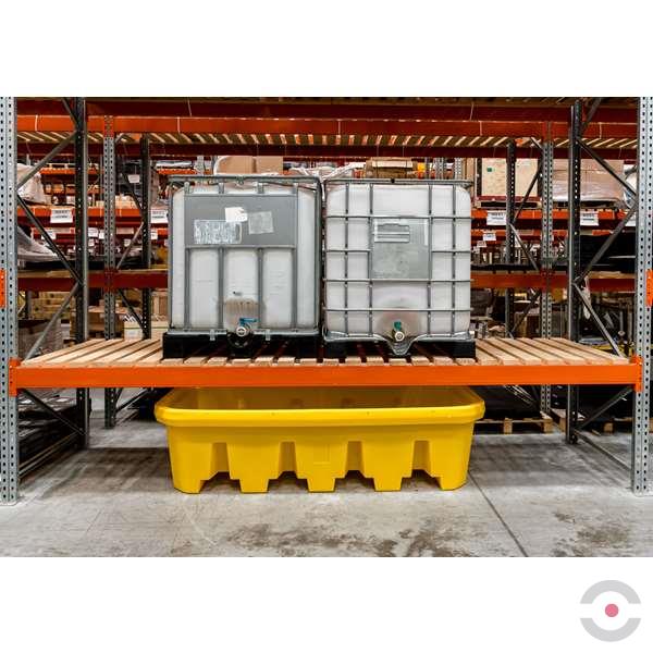 Wanna wychwytowa polietylenowa Topserw 2,2 m, 1100 l, regałowa, bez kratownicy, żółty, MEGA