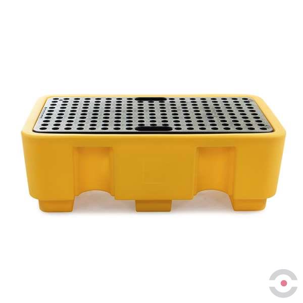 Wanna wychwytowa polietylenowa Topserw 250 l, beczka 2*200 l, kratownica, żółty, MEDIUM