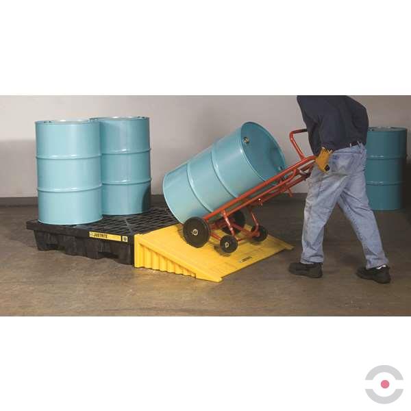 Wanna wychwytowa Justrite 276 l, beczka 4*200 l, kratownica, spust, czarny, MEDIUM