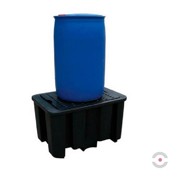 Wanna wychwytowa polietylenowa Topserw 230 l, beczka 1*200 l, kratownica, czarny, MEDIUM