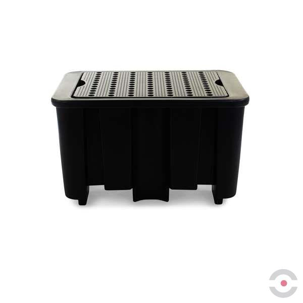 Wanna wychwytowa polietylenowa Topserw 230 l, beczka 1*200 l, kratownica, czarny, MEDIUM