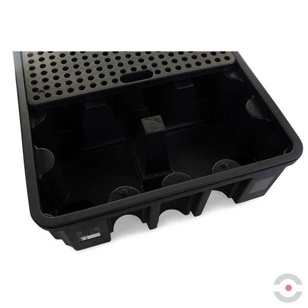 Wanna wychwytowa polietylenowa Topserw 485 l, beczka 4*200 l, kratownica, czarny, MEDIUM