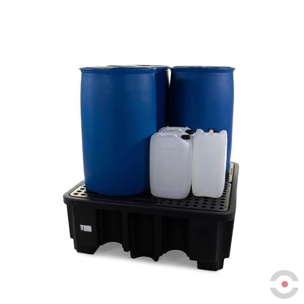 Wanna wychwytowa polietylenowa Topserw 485 l, beczka 4*200 l, kratownica, czarny, MEDIUM
