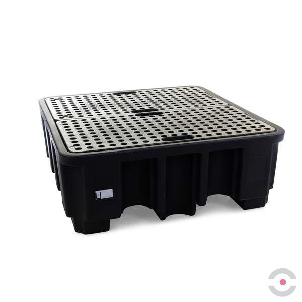 Wanna wychwytowa polietylenowa Topserw 485 l, beczka 4*200 l, kratownica, czarny, MEDIUM