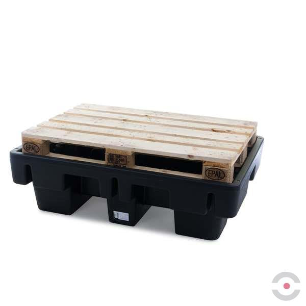 Wanna wychwytowa polietylenowa Topserw 230 l, beczka 2*200 l, bez kratownicy, czarny, MEDIUM