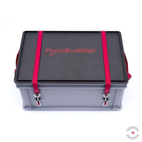 Pojemnik PG2 Premium, do transportu (ADR), składowania baterii Topserw, 48 l, polipropylen, stały kosz, wypełniacz PyroBubbles