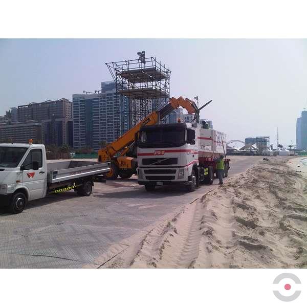 Płyta drogowa EuroMat – mata jezdna dla średnich obciążeń do 120 t, 1120*2410*12 mm