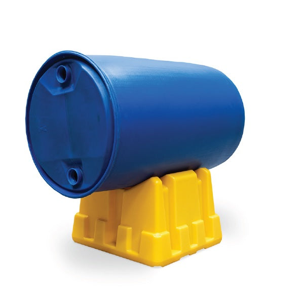 Stojak polietylenowy Topserw do beczek 200 l, żółty, DRUM STAND