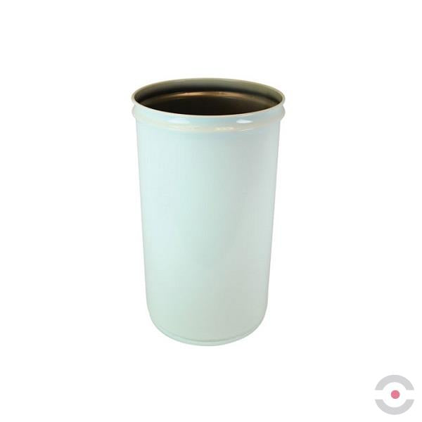 Pojemnik zabezpieczający na odpady papierowe Justrite, b/pokrywy, 57 l, biały