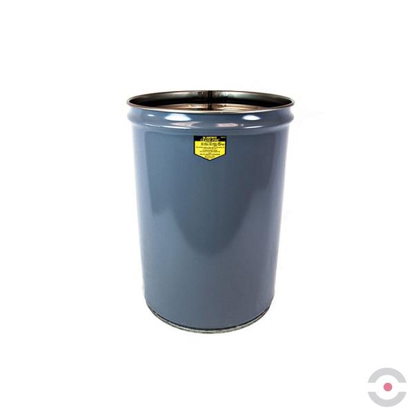 Pojemnik zabezpieczający na odpady papierowe Justrite, b/pokrywy, 45 l, szary