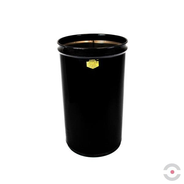 Pojemnik zabezpieczający na odpady papierowe Justrite, b/pokrywy, 57 l, czarny