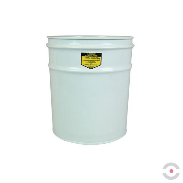 Pojemnik zabezpieczający na odpady papierowe Justrite, b/pokrywy, 45 l, biały