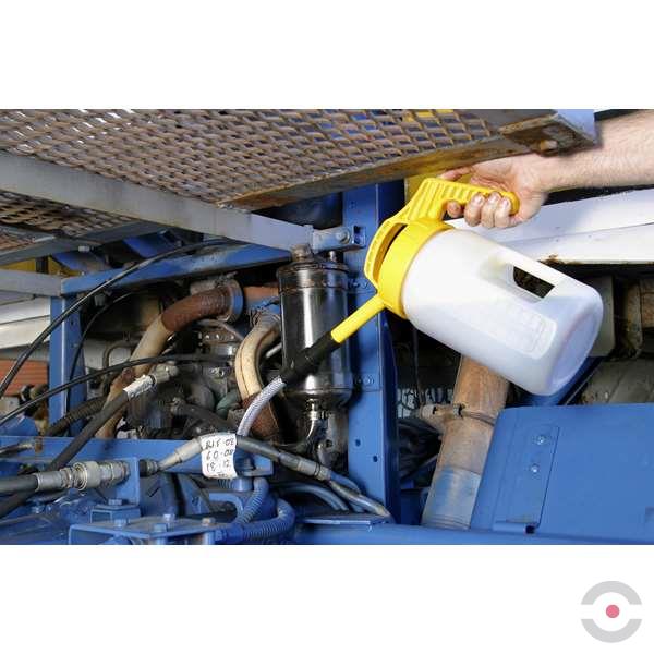 Pokrywka z wylewką mini (Mini Spout Lid), system TopOil, pomarańczowa