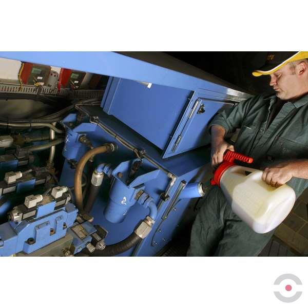 Pokrywka z wylewką mini (Mini Spout Lid), system TopOil, pomarańczowa