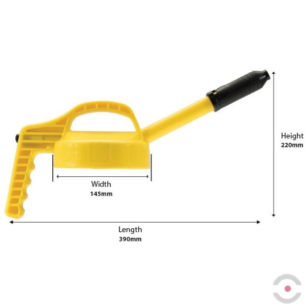 Pokrywka z wylewką mini (Mini Spout Lid), system TopOil, szara