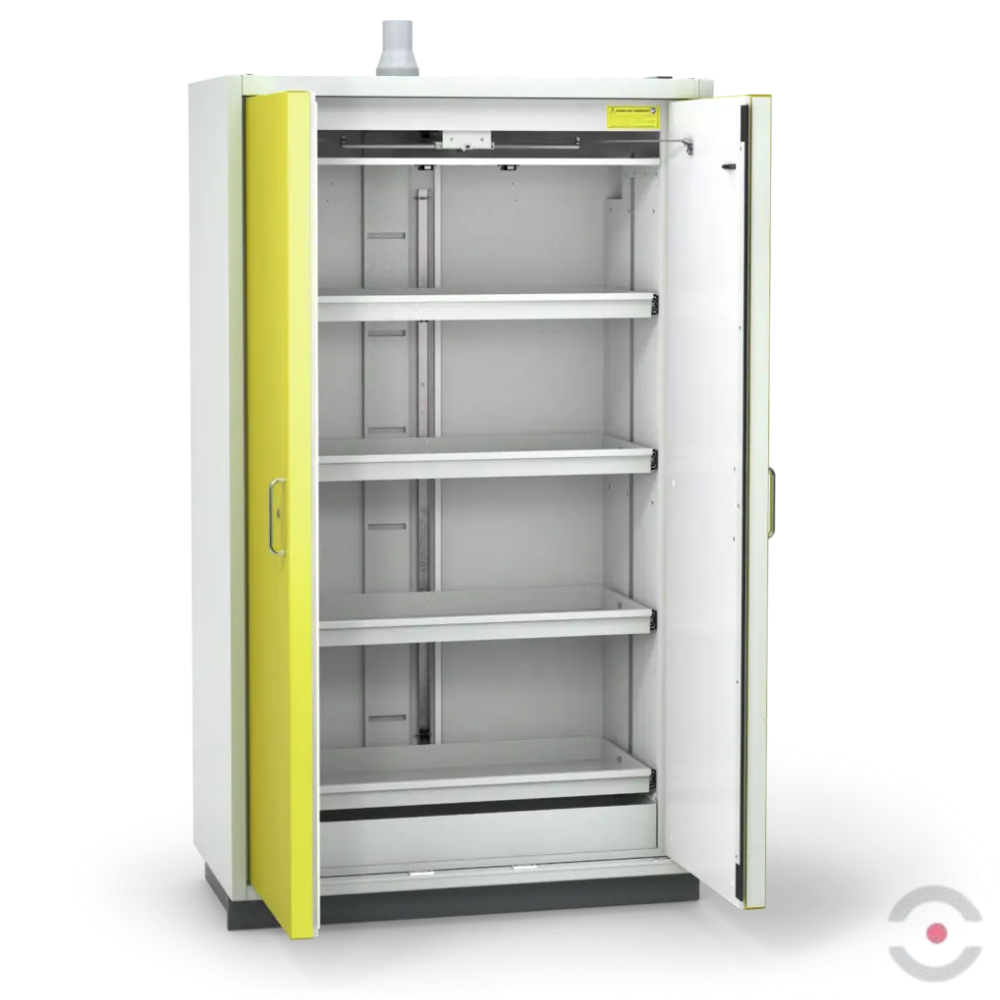 Szafa ognioodporna Topserw PRIME-90 XL, 4 półki wysuwane, drzwi CLA żółte, CLASSIC, 90 min