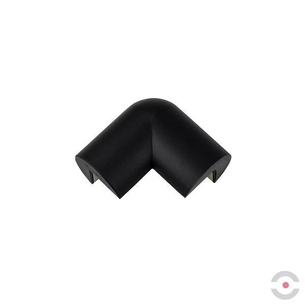 Narożnik ochronny blatu Knuffi, typ A2D, 2 wymiarowy, czarny