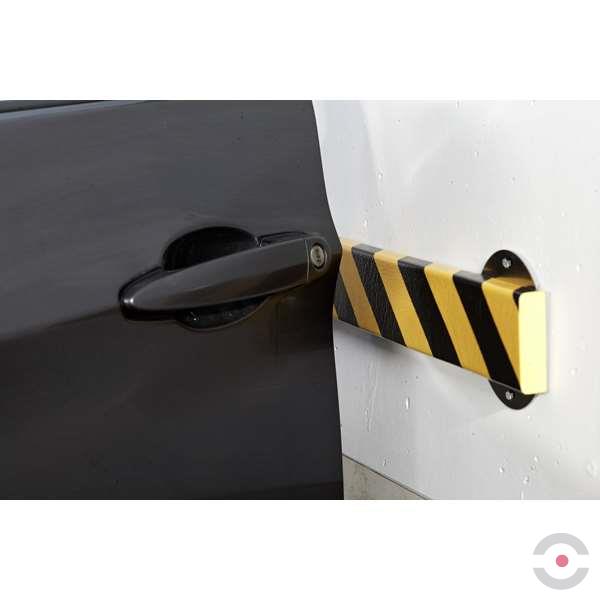 Elastyczny profil ostrzegawczo-ochronny Knuffi, typ F, naścienny, żółty/czarny, 1000 mm