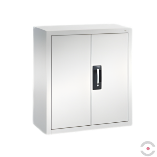 Szafka warsztatowa S, wisząca, 3 półki, drzwi dwuskrzydłowe, W*S*G 830*700*300 mm, szary