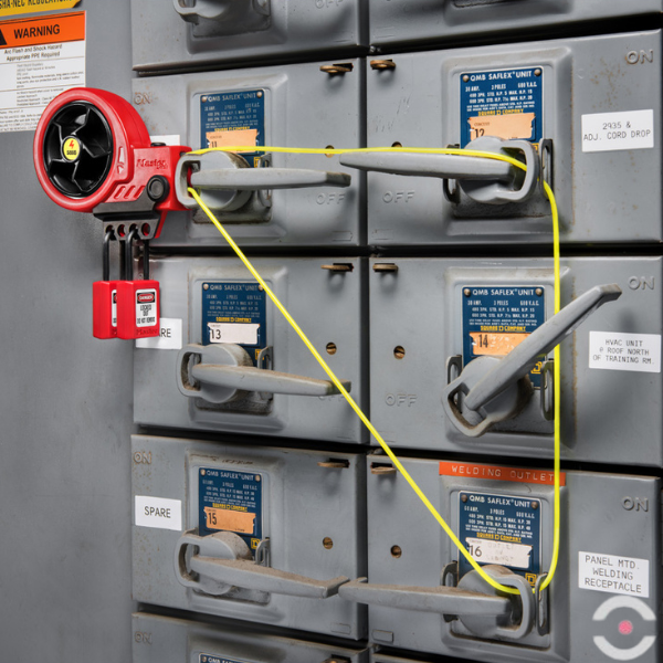 Blokada linkowa z linką nylonową