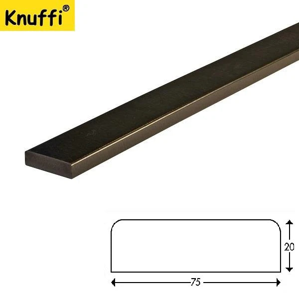 Elastyczny profil ostrzegawczo-ochronny Knuffi, typ S, czarny, 1000 mm
