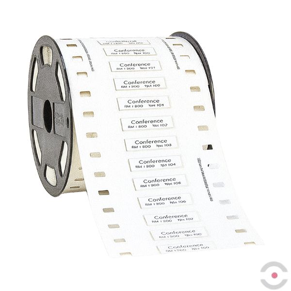 Etykiety, rurki termokurczliwe do kabli (taśma/sztuka), S*D 19*4,6 mm, 1000 szt., białe