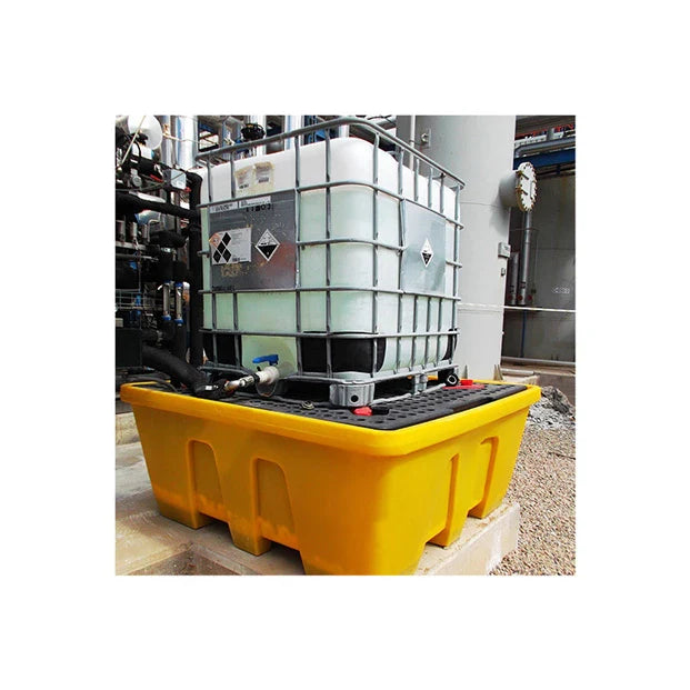 Wanna wychwytowa polietylenowa Topserw 1260 l, IBC 1*1000 l, stos, kratownica, żółty, MEGA