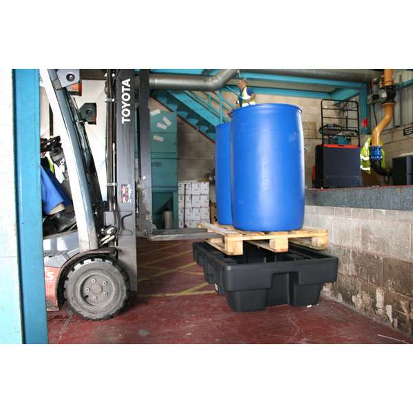 Wanna wychwytowa polietylenowa Topserw 230 l, beczka 2*200 l, bez kratownicy, czarny, MEDIUM