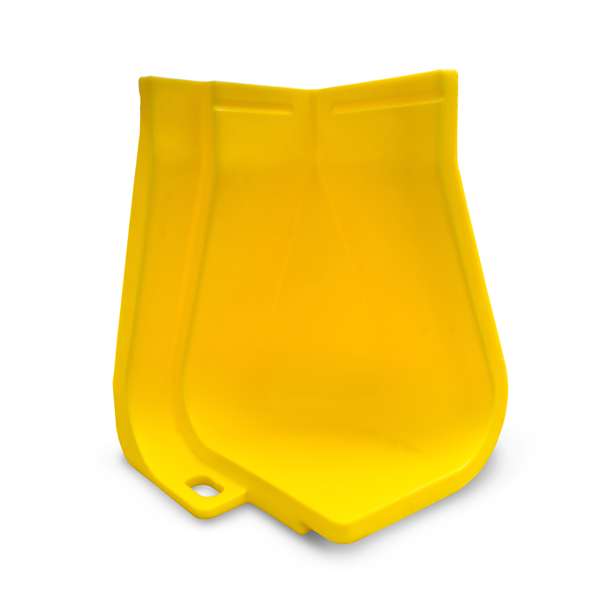 Zbiornik przeciwrozlewowy, modułowy Topserw, narożnik, żółty, WALL