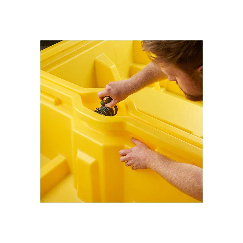 Wanna wychwytowa polietylenowa Topserw 3,3 m, 1100 l, regałowa, bez kratownicy, żółty, MEGA