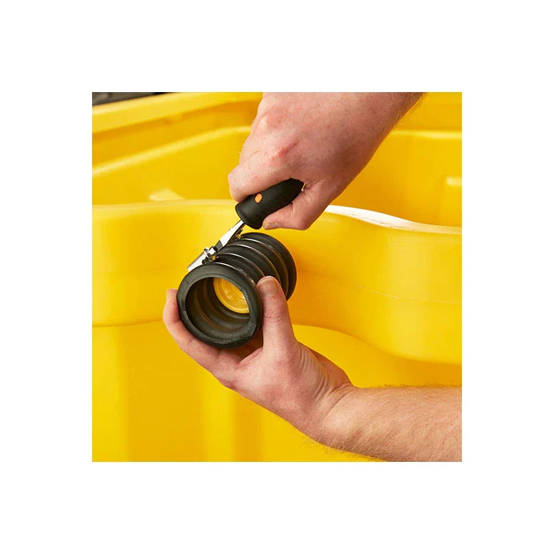 Wanna wychwytowa polietylenowa Topserw 3,3 m, 1100 l, regałowa, bez kratownicy, żółty, MEGA