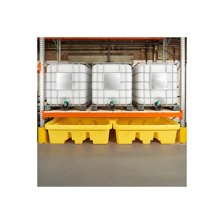 Wanna wychwytowa polietylenowa Topserw 3,3 m, 1100 l, regałowa, bez kratownicy, żółty, MEGA