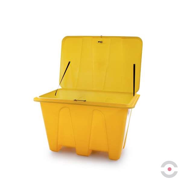 Skrzynia Jonesco, na materiały sypkie i stałe, 500 l, żółty