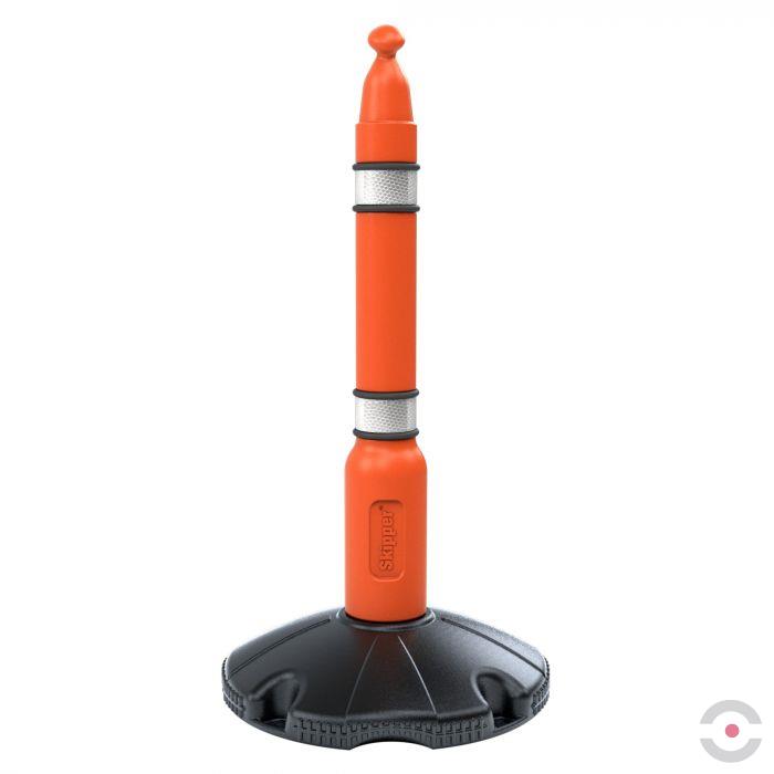 Słupek do kasety z taśmą SKIPPER - odblaskowy, pomarańczowy