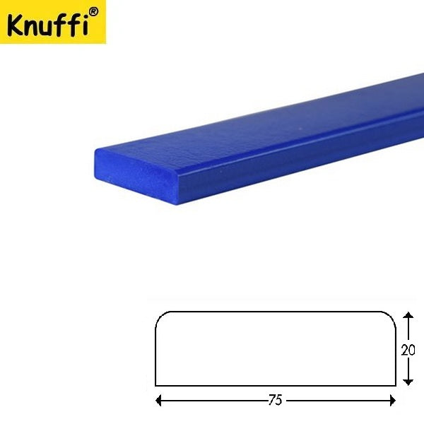 Elastyczny profil ostrzegawczo-ochronny Knuffi, typ S, niebieski, 1000 mm