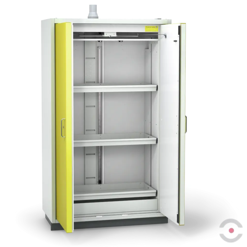 Szafa ognioodporna Topserw PRIME-90 XL, 3 półki wysuwane, drzwi CLA żółte, CLASSIC, 90 min