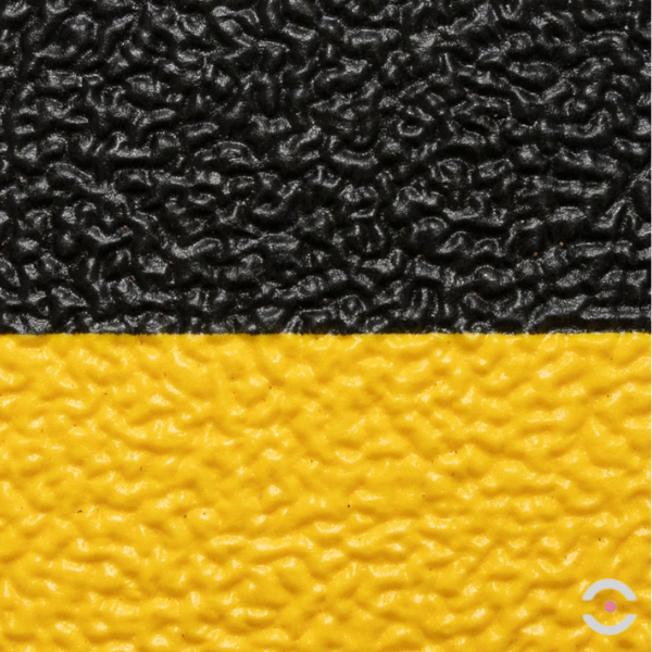 Mata ergonomiczna Notrax, 409 Sof-Tred Plus, winyl, kamyczkowa, 60 cm x 18,3 m, obszar suchy, żółty/czarny