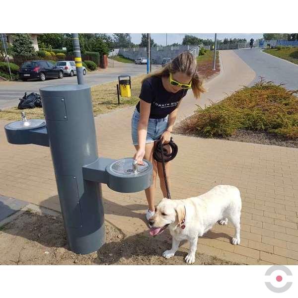 Stacja wody pitnej Zdrojownia GYQ-PF-MO, 2*źródełko, nalewak do butelek, poidełko