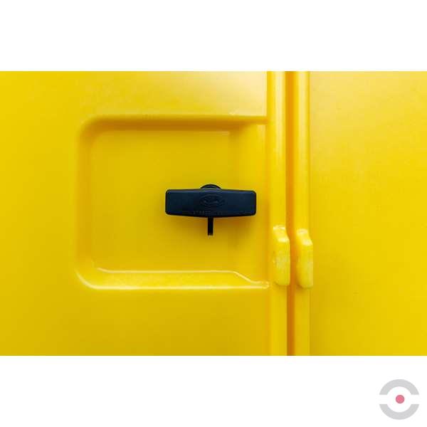 Stanowisko robocze polietylenowe Topserw 1260 l, IBC 1*1000 l, żółty/żółty, HARDCOVER