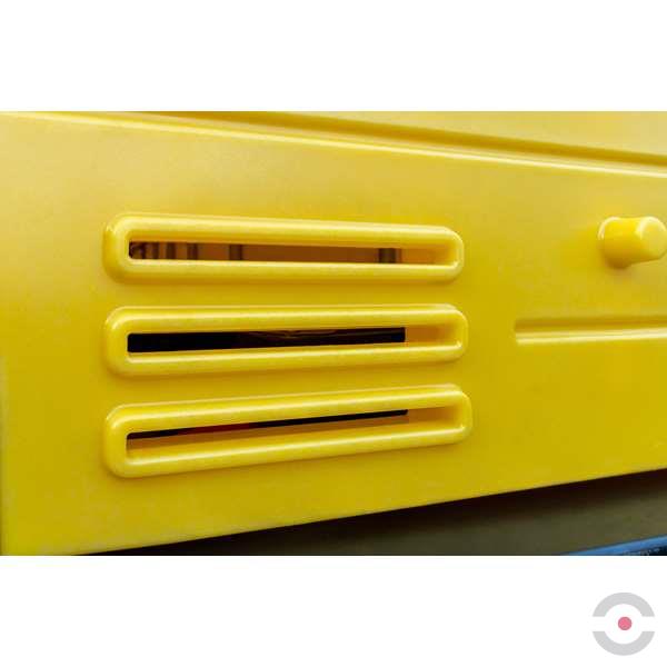 Stanowisko robocze polietylenowe Topserw 1260 l, IBC 1*1000 l, żółty/żółty, HARDCOVER