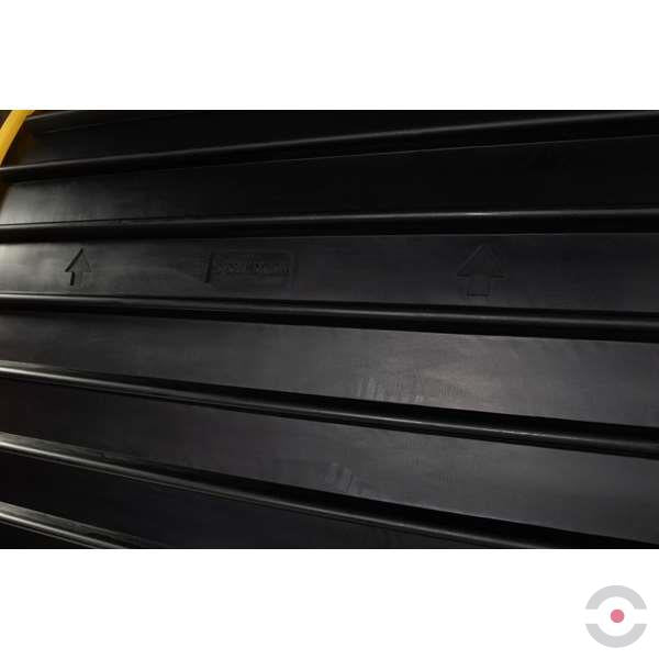 Stanowisko robocze polietylenowa Topserw 250 l, beczka 2*200 l, żółty/czarny, HARDCOVER