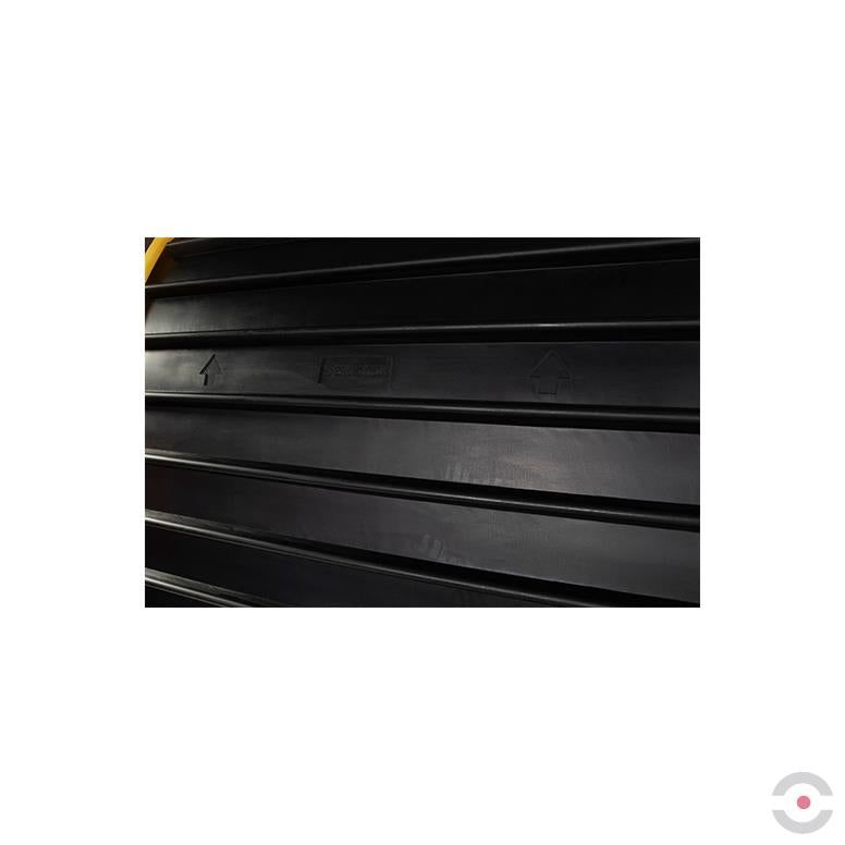 Stanowisko robocze polietylenowa Topserw 250 l, beczka 4*200 l, żółty/czarny, HARDCOVER